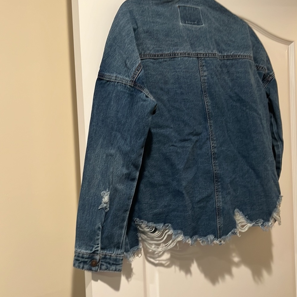 Distressed Jean Jacket - Picture 4 of 11